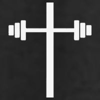 Barbell Dumbbell Cross Christian Jesus Gym Workout Lifting Adult Drive Performance Visor