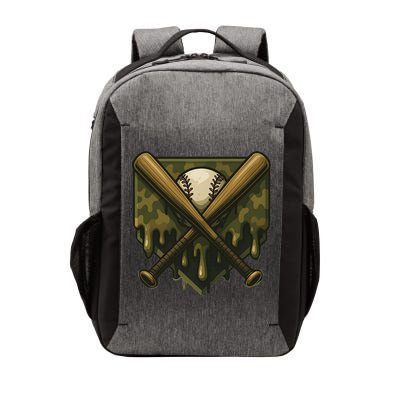Baseball Drip Camo Home Plate Sports Cool Game Day Drip Vector Backpack