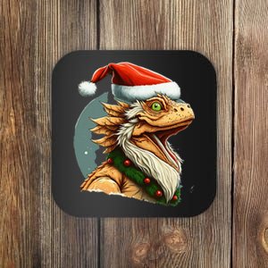 Bearded Dragon Christmas Coaster