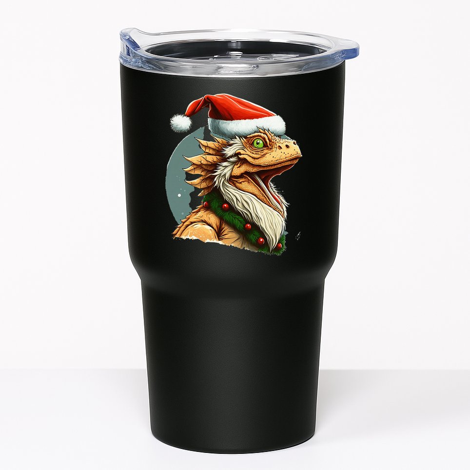Bearded Dragon Christmas Tumbler