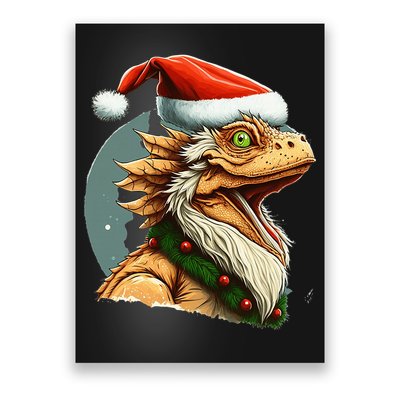 Bearded Dragon Christmas Poster
