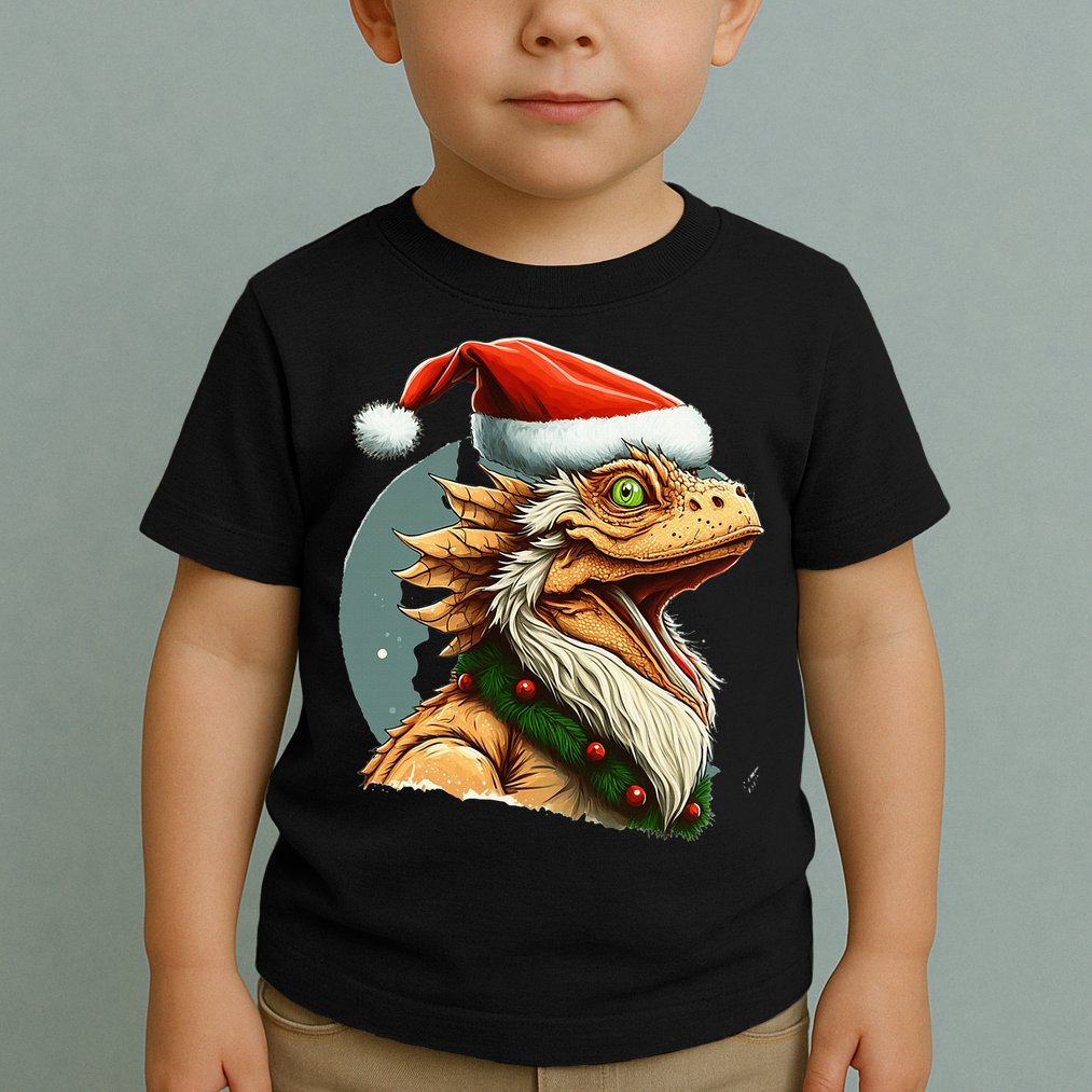 Bearded Dragon Christmas Toddler T-Shirt