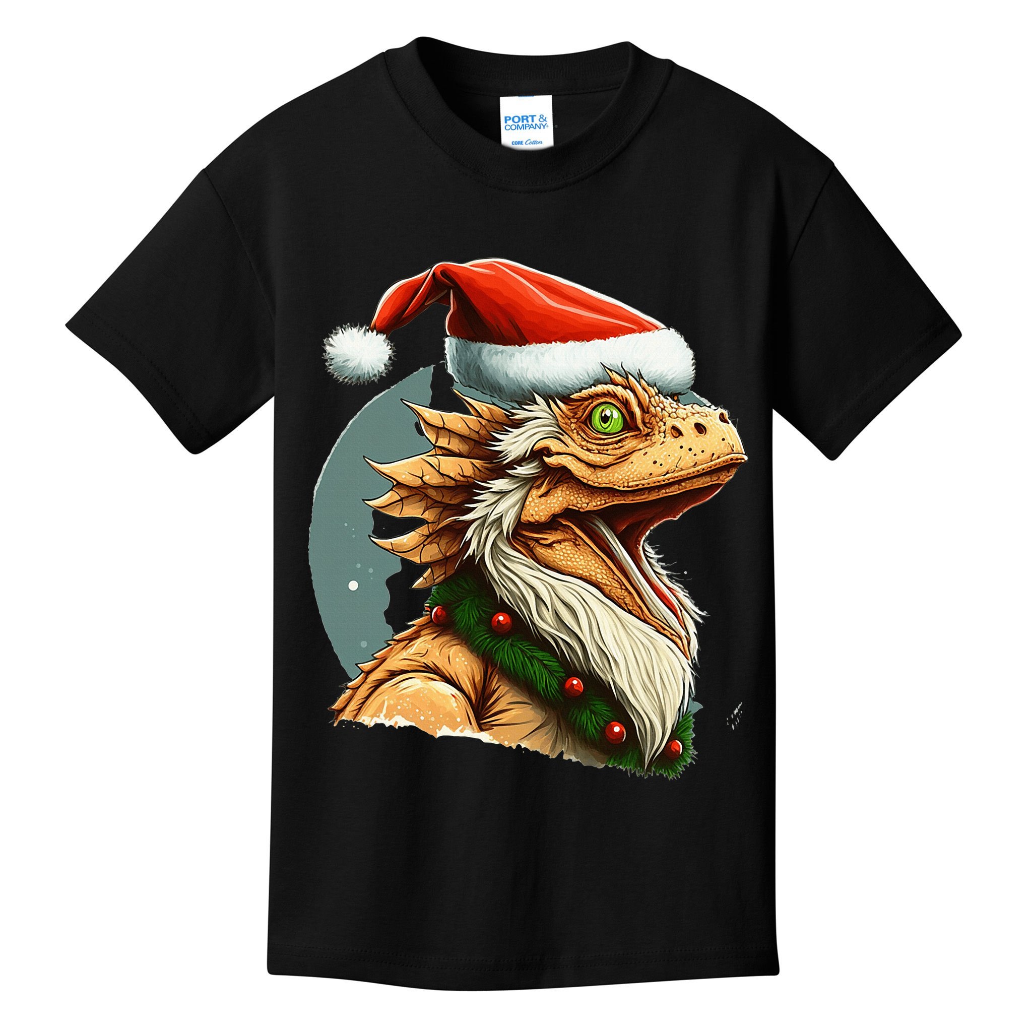 Bearded Dragon Christmas Kids T-Shirt