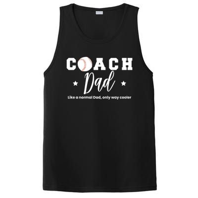 Baseball Dad Coach Definition Gift PosiCharge Competitor Tank