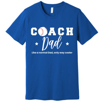 Baseball Dad Coach Definition Gift Premium T-Shirt