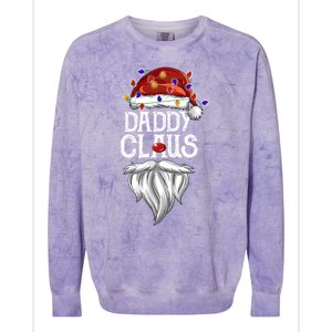 Bearded Daddy Claus Funny Family Matching Christmas Pajamas Meaningful Gift Colorblast Crewneck Sweatshirt