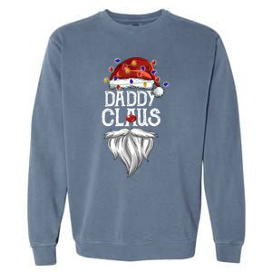 Bearded Daddy Claus Funny Family Matching Christmas Pajamas Meaningful Gift Garment-Dyed Sweatshirt