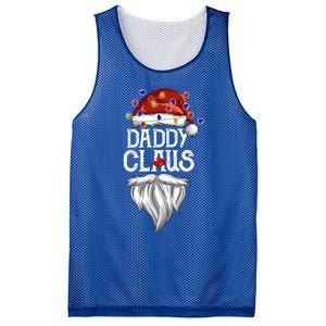 Bearded Daddy Claus Funny Family Matching Christmas Pajamas Meaningful Gift Mesh Reversible Basketball Jersey Tank