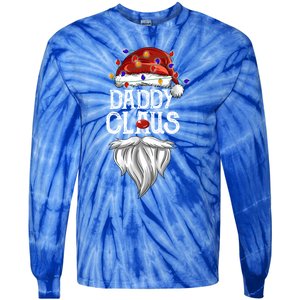 Bearded Daddy Claus Funny Family Matching Christmas Pajamas Meaningful Gift Tie-Dye Long Sleeve Shirt