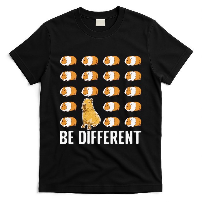 Be different Capybaras Funny Capibara Rodent Capybara  T-Shirt