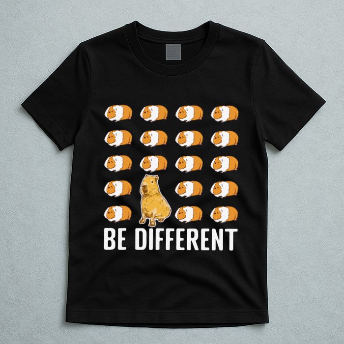 Be different Capybaras Funny Capibara Rodent Capybara  T-Shirt