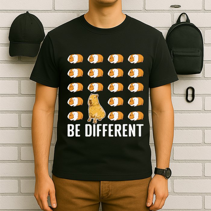 Be different Capybaras Funny Capibara Rodent Capybara  T-Shirt