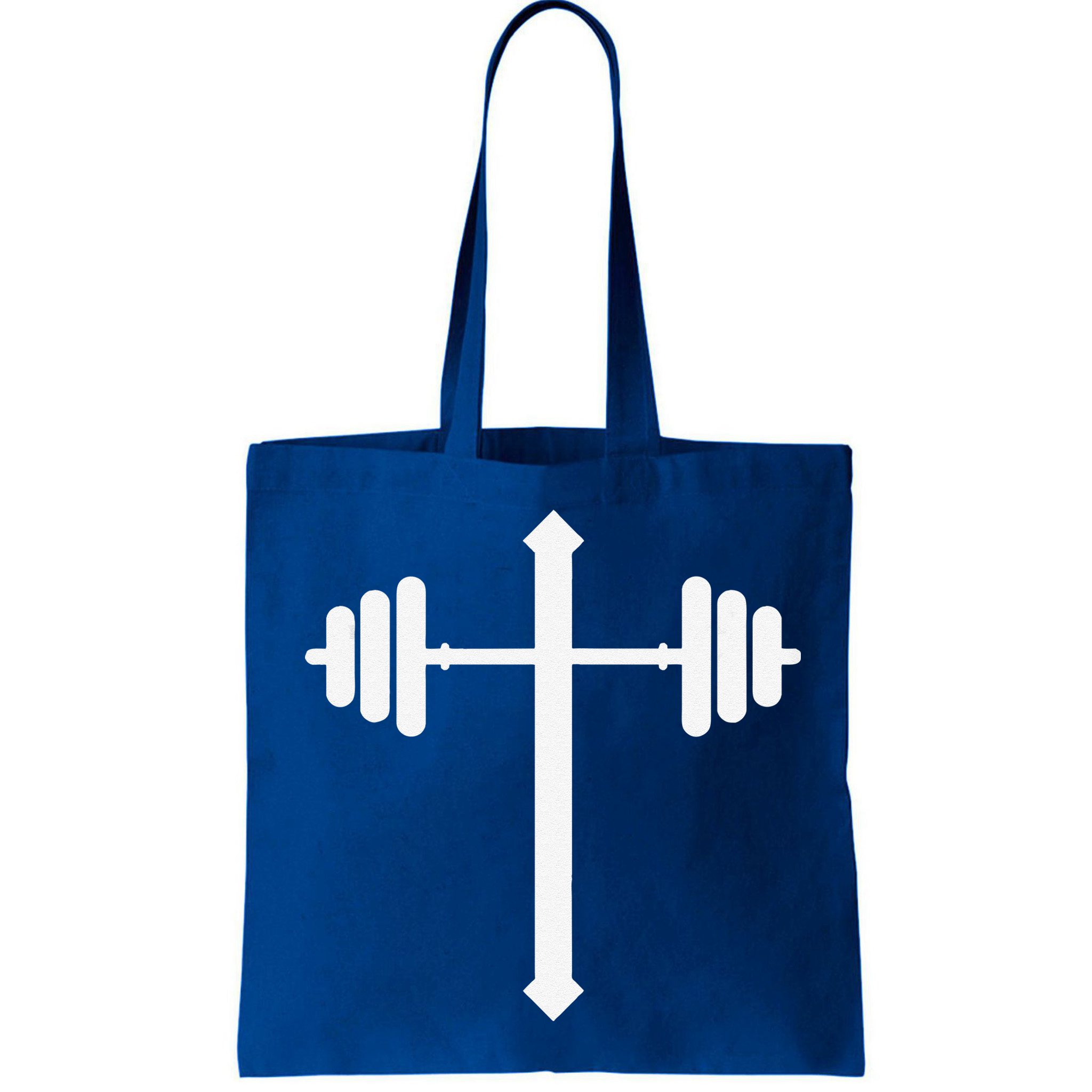 Barbell Dumbbell Cross Christian Jesus Gym Workout Lifting Gift Bag