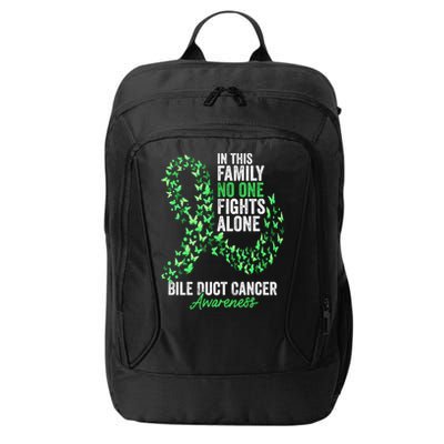 Bile Duct Cancer Awareness Month Butterflies Green Ribbon Gift City Backpack