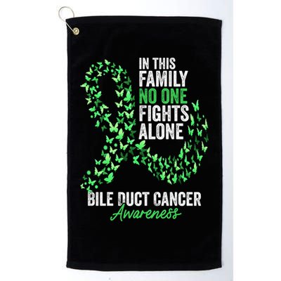 Bile Duct Cancer Awareness Month Butterflies Green Ribbon Gift Golf Towel