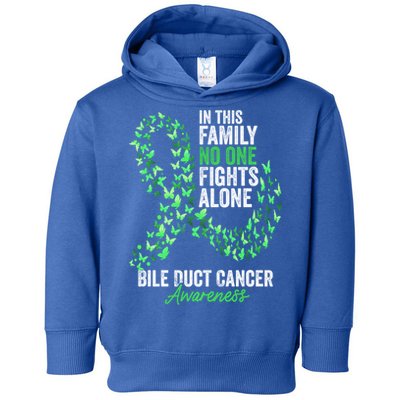 Bile Duct Cancer Awareness Month Butterflies Green Ribbon Gift Toddler Hoodie