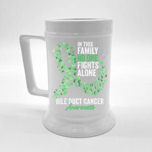 Bile Duct Cancer Awareness Month Butterflies Green Ribbon Gift Beer Stein