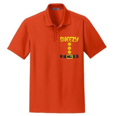 Brown Dwarf Costume Funny Halloween Christmas Gift Sneezy Dry Zone Grid Polo