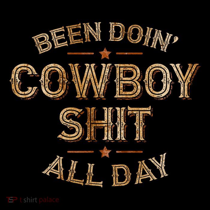 Been Doin' Cowboy Shit Distressed Western Retro Style Design High Crown Mesh Back Trucker Hat