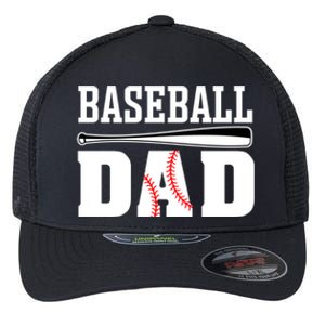 Baseball Dad Cute Gift Dad Baseball Gift Flexfit Unipanel Trucker Cap