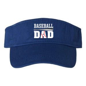 Baseball Dad Cute Gift Dad Baseball Gift Valucap Bio-Washed Visor