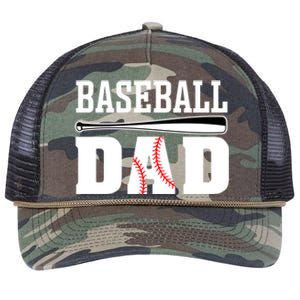 Baseball Dad Cute Gift Dad Baseball Gift Retro Rope Trucker Hat Cap