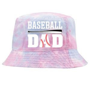 Baseball Dad Cute Gift Dad Baseball Gift Tie-Dyed Bucket Hat