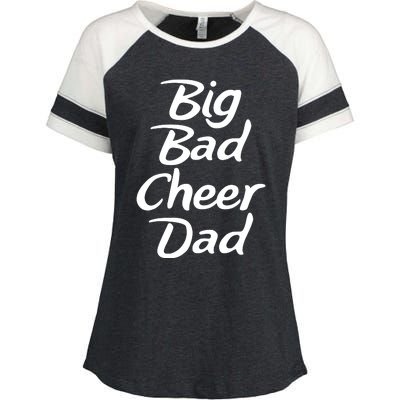 Big Dad Cheer Dad Enza Ladies Jersey Colorblock Tee