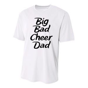 Big Dad Cheer Dad Youth Performance Sprint T-Shirt