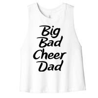 Big Dad Cheer Dad Women's Racerback Cropped Tank