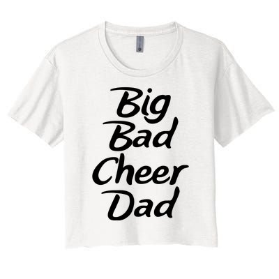 Big Dad Cheer Dad Women's Crop Top Tee