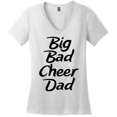 Big Dad Cheer Dad Women's V-Neck T-Shirt