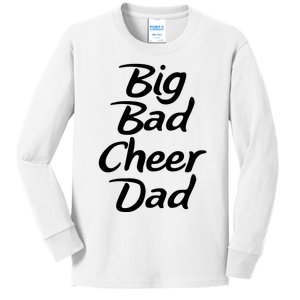 Big Dad Cheer Dad Kids Long Sleeve Shirt