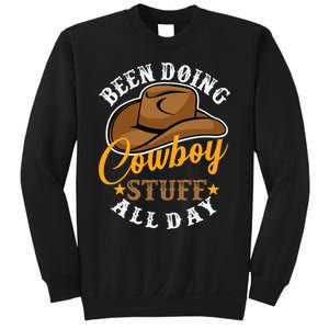 Been Doing Cowboy Stuff All Day Cowgirl Country Western Sweatshirt