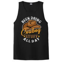 Been Doing Cowboy Stuff All Day Cowgirl Country Western PosiCharge Competitor Tank