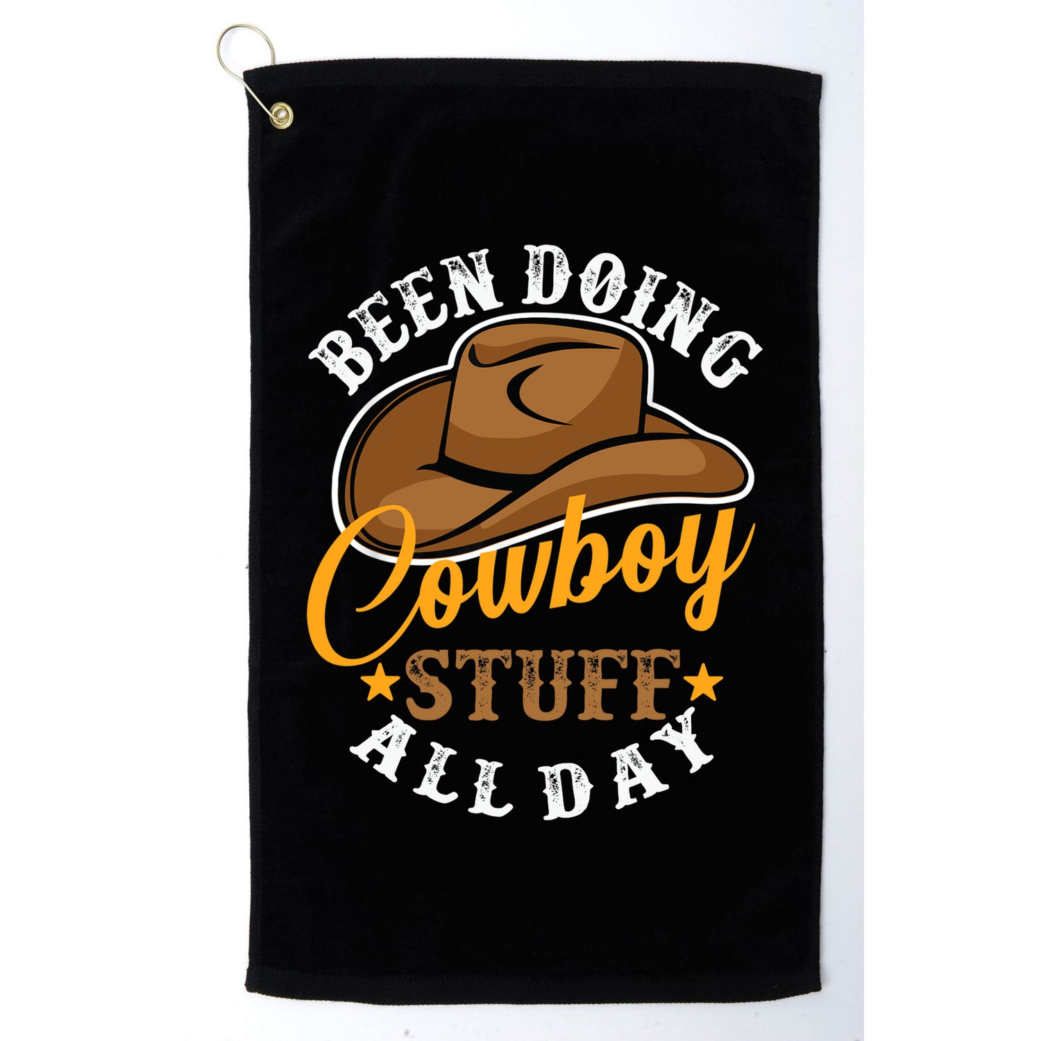Been Doing Cowboy Stuff All Day Cowgirl Country Western Golf Towel