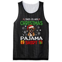 Boxer Dog Christmas Pajama Merry Xmas Mesh Reversible Basketball Jersey Tank