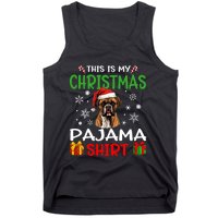 Boxer Dog Christmas Pajama Merry Xmas Tank Top