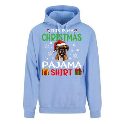 Boxer Dog Christmas Pajama Merry Xmas Unisex Surf Hoodie