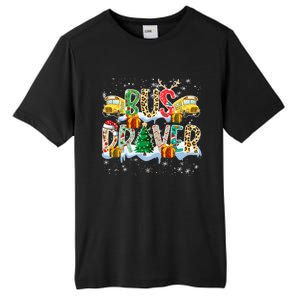 Bus Driver Christmas School Bus Driver Xmas Party Cool Gift Tall Fusion ChromaSoft Performance T-Shirt