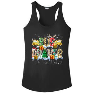 Bus Driver Christmas School Bus Driver Xmas Party Cool Gift Ladies PosiCharge Competitor Racerback Tank