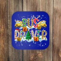 Bus Driver Christmas School Bus Driver Xmas Party Cool Gift Coaster