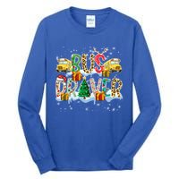 Bus Driver Christmas School Bus Driver Xmas Party Cool Gift Tall Long Sleeve T-Shirt