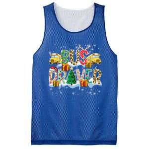 Bus Driver Christmas School Bus Driver Xmas Party Cool Gift Mesh Reversible Basketball Jersey Tank