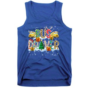 Bus Driver Christmas School Bus Driver Xmas Party Cool Gift Tank Top