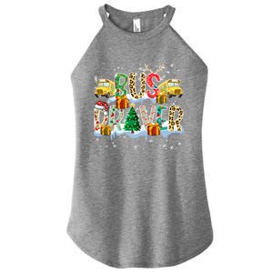 Bus Driver Christmas School Bus Driver Xmas Party Cool Gift Women's Perfect Tri Rocker Tank