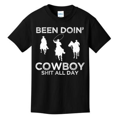 Been Doin' Cowboy Shit All Day Kids T-Shirt