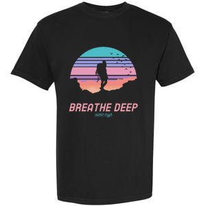 Breathe Deep Climb High Hiking Camping Backpacking Garment-Dyed Heavyweight T-Shirt