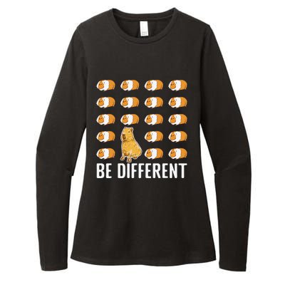 Be different Capybaras Funny Capibara Rodent Capybara  Womens CVC Long Sleeve Shirt