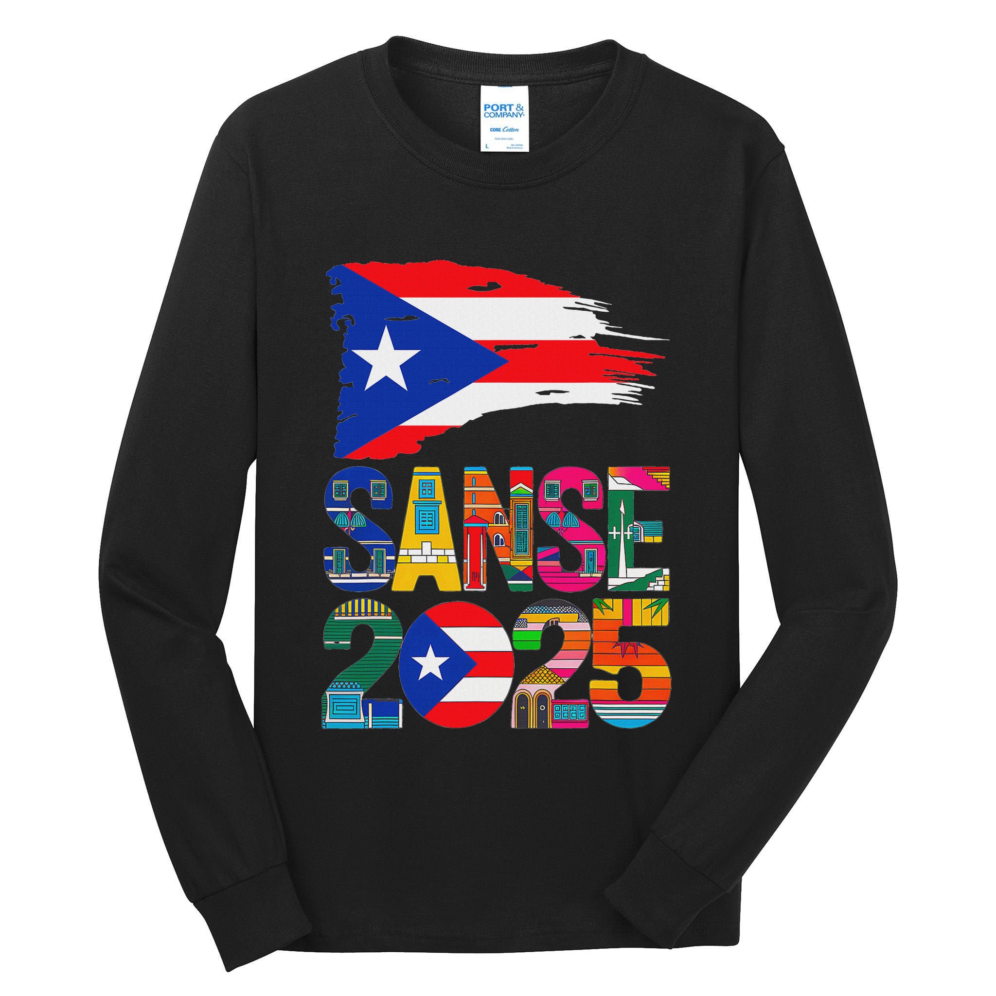 Balcones De Cora Sanse 2025 San Juan Festival San SebastiáN Tall Long Sleeve T-Shirt